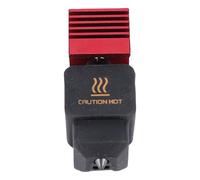 Marhynchus Imprimante 3D Hotend Buse à Haut Débit de 0,4 Mm avec Bloc de Refroidissement Rouge à Revêtement Nano pour H2D H2D Combo A1 A1 Mini Compatible avec les Filaments en Bois PLA ABS