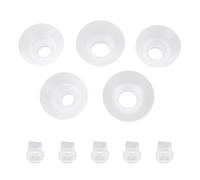 Marhynchus Inserts de Bride de Vannes à Bec de Canard, 5 Pièces Vannes à Bec de Canard en Silicone Liquide Souple 13 Mm 15 Mm 17 19 21 pour Pompes électriques D'allaitement