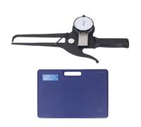 Marhynchus Jauge à Coulisse à Cadran Extérieur, Outil de Mesure D'angle Externe Droit vers le Bas et incurvé vers le Haut de 0 à 50 Mm X 125 Mm avec Tête de Compteur pour L'épaisseur de