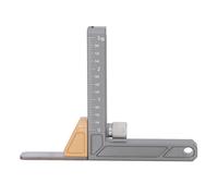 Marhynchus Jauge de Hauteur, Outil de Mesure du Bois en Alliage D'aluminium avec échelles Impériales Réglables pour la Profondeur de Coupe de la Scie à Table et la Mesure de la Hauteur de