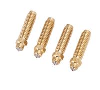 Marhynchus Jeu de Buses Bimétalliques Buses en Acier trempé en Laiton 0,2 Mm 0,4 Mm 0,6 0,8 Débit élevé pour Imprimante 3D Carbone avec cavité Agrandie Rapide Compatible avec PLA ABS TPU PETG