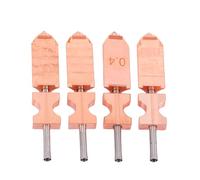 Marhynchus Jeu de Buses Hotend Tout en Métal, Buses D'extrudeuse Détachables Rapidement 0.25mm 0.4mm 0.6mm 0.8mm pour Imprimante 3D 4 Pièces