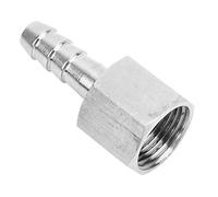 Marhynchus Joint cannelé 304 en Acier Inoxydable BSPP Filetage Femelle Connecteur à Couplage Rapide 3 8 Pouces 10 Mm pour Connexion d'équipement Pneumatique Transfert d'air comprimé 2 Pièces