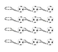 Marhynchus Keychains de Soccer de Soccer Simulation 12 Pack, Idéal pour les Prix du Carnaval Scolaire, Mini Pendentif Sportif, Matière Plastique