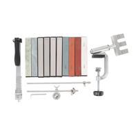 Marhynchus Kit d'affûtage de Coupe d'angle, Fonte 'aluminium et Acier Inoxydable, Dix Pierres à Aiguiser, Idéal pour les Couteaux de Cuisine et de Chasse