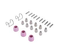 Marhynchus Kit de Buses d'électrode Consommables de Torche de Coupeur de ABS 25 Pièces Ensemble d'embouts de Remplacement pour AG60 SG51 pour Utilisation en Atelier de Réparation de Découpe au