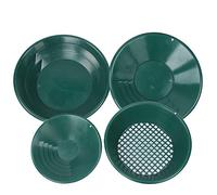 Marhynchus Kit de Poêles en or Vert 4 Pièces 10 14 15 Pouces, Conception Rayée à 90 Degrés pour la Récupération Minière de L'or