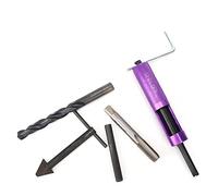 Marhynchus Kit de Réparation de Filetage, 1/2in-13 UNC, 12Pcs Insert | Jeu d\'inserts pour trous endommagés, opération de récupération manuelle, entretien mécanique des métaux mous