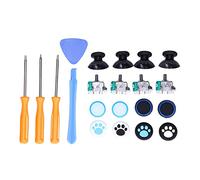 Marhynchus Kit de Réparation de Joystick Analogique de Contrôleur, Remplacement de Joysticks 3D avec Couvercle en Silicone du Bout des Doigts