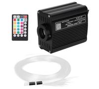 Marhynchus Kit D'éclairage à Fibre Optique LED RGBW avec Contrôle D'application pour la Lampe D'éclairage de Plafond Décorative, 2 M Inclus