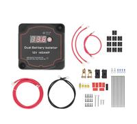 Marhynchus Kit D'isolateur à Double Batterie 12V 140AMP Tension Système de Chargement de Relais de Relais Sensible à la Tension Affichage Auto UTV Marine 8m IP68 IP68