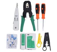Marhynchus Kit d'outils de Maintenance et de Réparation de Câbles Réseau, Matériau ABS, Pince à Sertir 315, Dénudeur de Fil, Portable pour les Professionnels des Réseaux et le Bricolage