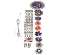 Marhynchus Kit électronique de Couture, Jeu de Fils Conducteurs pour LilyPad avec Carte de Développement pour L'éclairage LED et le Contrôle des Boutons