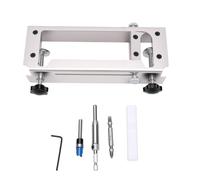 Marhynchus Kit Gabarit de Perçage pour Charnière de Porte,Guide de Fraisage Réglable,3 Pièces pour Porte Standard