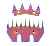 Marhynchus Lames de Rechange pour Cisailles à Moutons, 9 Dents Droites pour Tondeuses à Alpagas, Coupe-laine électrique avec Espacement de 10 Mm, Acier à Haute Teneur en Carbone, Durable