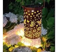 Marhynchus Lanternes Solaires D'extérieur étanches, Batterie 600mAh, pour Décoration de Jardin, Patio, Lumière LED Chaude pour Ambiance Extérieure