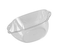 Marhynchus Lavabo en Plastique Transparent, Bassin pour le Visage en PET épaissi pour les Voyages en Dortoir à la Maison, Lavabo Transparent Compact Idéal pour le Nettoyage du Visage et la Lessive (S)