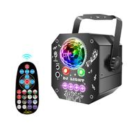 Marhynchus Lumière Disco DJ éclairage de Scène 96 Modèles RGB Son Stroboscopique activé Lumières de Fête avec Télécommande pour les Clubs de Danse, les Mariages, les Fêtes (Taille mini USB 5 V)