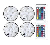 Marhynchus Lumières LED Submersibles Rvb, Télécommande étanche, Changement de Couleur, Décoration D'aquarium de Vase D'étang de Piscine de Baignoire