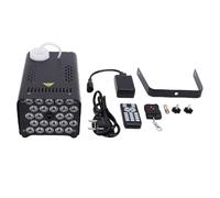 Marhynchus Machine à Fumée 500 W Machine à Brouillard D'Halloween avec 24 Lumières LED 4 Effets Stroboscopiques Sortie 2000 CFM pour les Fêtes, les Mariages, les Spectacles sur Scène (Prise UE 220V)