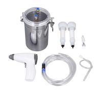 Marhynchus Machine de Traite de Vache Portable Ensemble de Pompe de Traite de Lanceur de Vache électrique avec un Seau en Acier Inoxydable D'aspiration à 5 Niveaux intégré à une Batterie