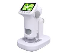 Marhynchus Microscope pour Enfants 120x-1600x Zoom Portable Microscope Numérique 2in Écran LED LED pour Les Enfants Exploration Scientifique Apprentissage en Plein Air
