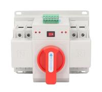 Marhynchus Mini Commutateur de Transfert de Puissance Double 2P, Commutateur Manuel Automatique avec Protection contre les Surcharges de Court-circuit pour le Bâtiment de Banque D (63A)