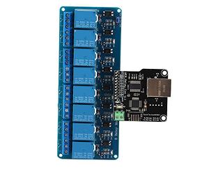 Marhynchus Module de Contrôle Ethernet LAN WAN Network Web Server RJ45 Port à 8 Canaux de Port pour Télécommande des Appareils Via Internet ou Intranet