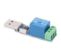 Marhynchus Module de Relais USB, Matériau PCB, 3 Bornes 2NO 2NC, Fonctionnement Manuel avec DC 5 V pour l'automatisation et le Contrôle des Appareils