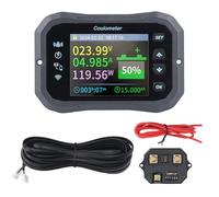 Marhynchus Moniteur de Batterie WiFi avec Shunt 10-100 V 0-50 A Écran LCD de à Distance Bidirectionnel pour Batteries VRLA LFP Li Ion NI MH