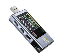 Marhynchus Multimètre de Puissance Testeur USB Numérique Écran LCD HD 2,0 Pouces pour PD2.0 PD3.0 QC2.0 QC3.0 Détection du Protocole de Charge Rapide