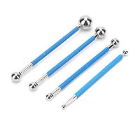 Marhynchus Outils de Mise à Rebut de Colle en Céramique de la Ballade à Double Acier pour les Beaux Murs, Fonctionnement Simple, Ensemble de 4 Outils de Tête à Balle en Acier