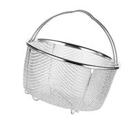 Marhynchus Panier à Vapeur en Acier Inoxydable, Panier à Vapeur avec Filtre à Huile et Filtration des Résidus pour la Cuisson du Riz, la Friture Sous Pression et L'évacuation de L'eau (20cm)