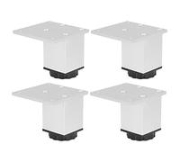 Marhynchus Pied de Meuble carré Réglable en Alliage D'aluminium avec Une Forte capacité Portante pour Armoires, étagères et Plus Encore, 4 Pièces pour Chambre et Salon (Pieds d'armoire carrés 60 mm,