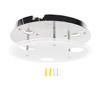 Marhynchus Plafonnier encastré, Plafonnier Moderne Douille d'ampoule GU10 Plafonnier Rond encastré Lustres en Acier Inoxydable pour Chambre à Coucher, Plafonnier