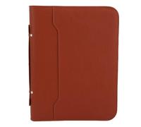 Marhynchus Portefeuille D'affaires, Cuir PU Multifonctionnel à Fermeture éclair avec 10 Dossiers de Fichiers, 30 Feuilles, étui pour Tablette de 10,1 Pouces pour Réunions D'affaires