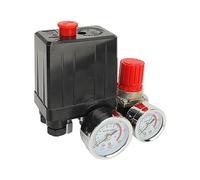 Marhynchus Pressostat de Compresseur d'air en Alliage de Zinc et Laiton ABS Régulateur de Pression de Compresseur d'air 1 Filetage de 4 Pouces 0,5 à 0,8MPA 0 à 12BAR 0 à 180PSI pour Systèmes 'air