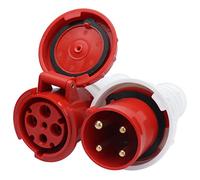 Marhynchus Prise de Courant Industrielle, Connecteur triphasé 4 Broches en Polypropylène, 380 V 415 V 63 A pour équipement Robuste