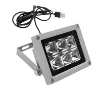 Marhynchus Projecteur LED 6 W, Lumière Noire, étanche à L'eau 405 Nm, avec Boîtier en Aluminium moulé Sous Pression, pour Fêtes, événements, Spectacles sur Scène