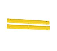 Marhynchus Protecteur de Câble Robuste, 2 Pièces, Couverture de Cordon en Caoutchouc Antidérapant, Rampe de Protection de Fil de Verrouillage Modulaire pour Allée, Trottoir, Garag