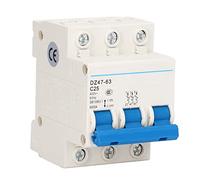 Marhynchus Protecteur de Court-Circuit à Basse Tension 25a Miniature Circuit DIN Mount de Rail DIN, Matériau en Nylon Mystique/Fantastique pour une Protection contre la Surcharge