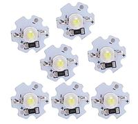 Marhynchus Puces Lumineuses, 25pcs 5V 200LM 3W Perles de Lampe à LED Haute Puissance avec Substrat en Aluminium pour Lampe de Poche Bricolage Modélisation Panneaux Muraux 3D (Blanc froid)