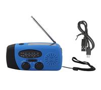 Marhynchus Radio Solaire d'urgence à Manivelle, avec Lampe de Poche, Chargeur USB, Lumière LED et Haut-Parleur pour Camping en Plein Air, Urgence (Version européenne)