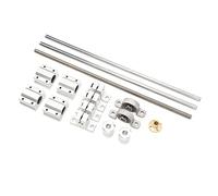 Marhynchus Rail Linéaire Tige Coulissante à Roulement à Billes de 500 Mm, Ensemble de Supports en Acier à Haute Teneur en Carbone et en Aluminium pour les Utilisateurs d'imprimantes 3D, de Moulins