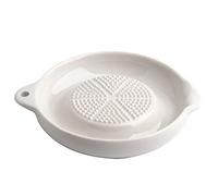 Marhynchus Râpe en Porcelaine, Assiette en Céramique, Ail, Oignon, Fromage, Gingembre, Râpe au Design Ergonomique pour la Cuisson, la Garniture, Polyvalente, Essentielle de Cuisine (abraser)