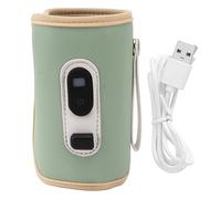 Marhynchus Réchauffeur de Bouteille USB Affichage Numérique 5 Vitesses Réchauffeur de Lait bébé Portable avec Contrôle de Température Intelligent pour le Jus D'eau du Lait Maternel (GREEN)