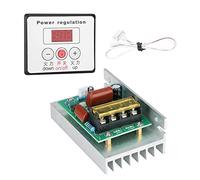 Marhynchus Régulateur de Tension SCR Régulateur de Tension AC 220 V 6000 W Commande Numérique avec Dissipateur de Chaleur pour Variateur de Lumière, Contrôle de la Vitesse du Ventilateur, Réglage de