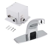 Marhynchus Robinet D'eau à Capteur Infrarouge Automatique, Robinet D'évier de Cuisine et de Salle de Bains avec Boîte de Commande pour Usage Domestique et Commercial