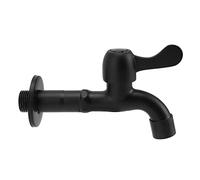 Marhynchus Robinet D'eau en Acier Inoxydable 304, Robinet D'eau Froide Simple à Montage Mural en Acier Inoxydable avec Disque en Céramique Anti-goutte pour Machine à Laver, Vadrouille, (pour