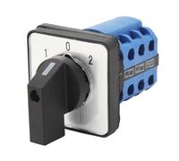 Marhynchus Sélecteur de Commutation Commutateur à Came Rotatif à 3 Positions avec Interrupteur Principal pour Transfert de Puissance 660 V 40 A 12 Bornes en Matériau PA